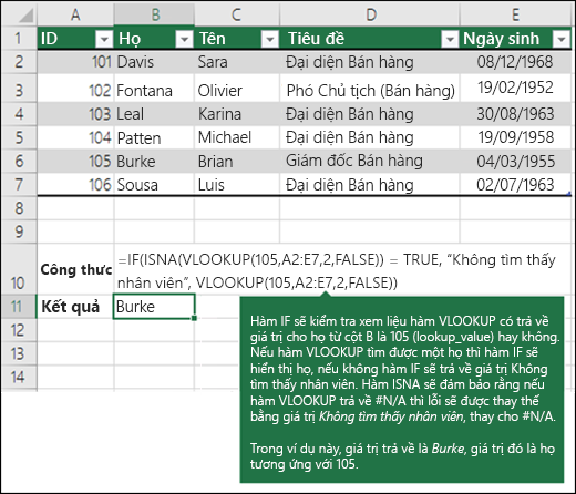 VLOOKUP Ví dụ 5