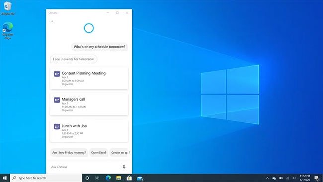 Cortana mới của Windows 10