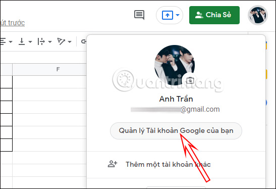 Quản lý tài khoản Google 