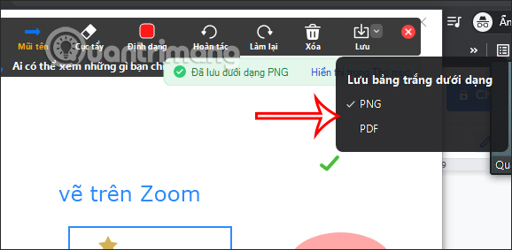 Lưu bản vẽ trên Zoom PC