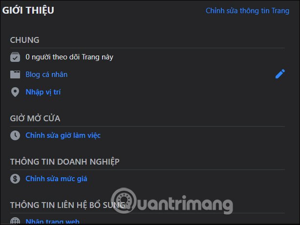 Điền thông tin 