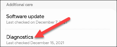 Bấm chọn “Diagnostics” 