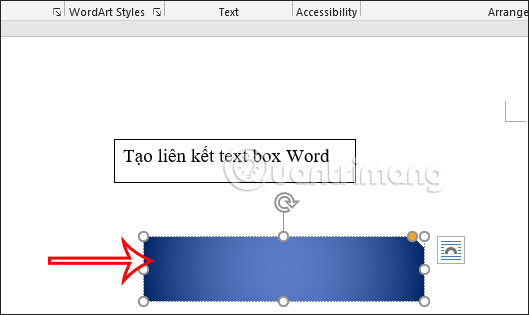 Chèn text box thứ 2