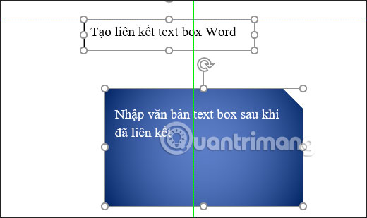 Liên kết text box trong Word