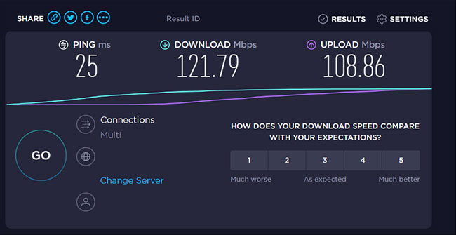 Kiểm tra kết nối Internet