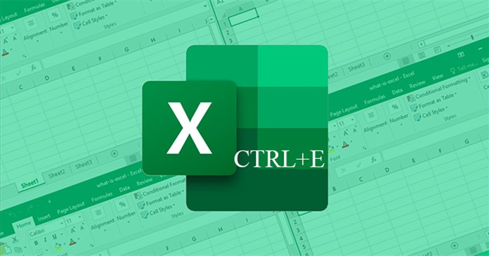 Phím tắt Ctrl + E trong Excel
