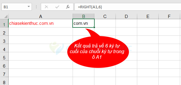 Hướng dẫn sử dụng Hàm RIGHT trong Excel