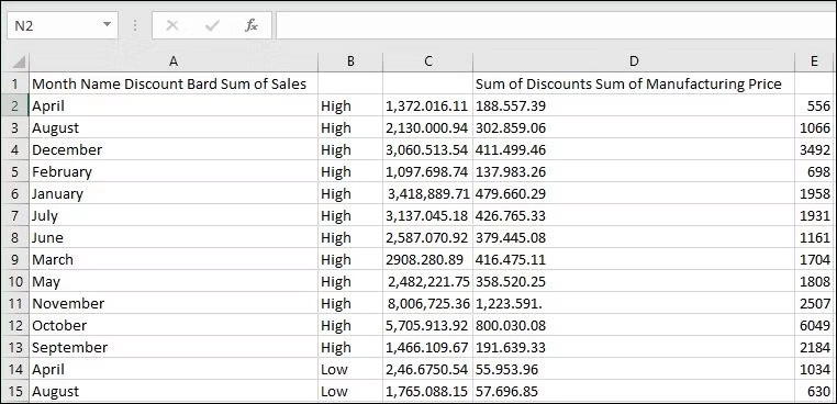 Dữ liệu từ hình ảnh vào Excel