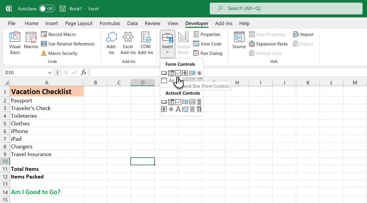 Form Controls