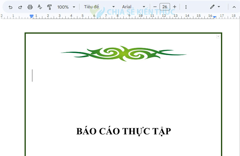 Trang bìa Google Docs