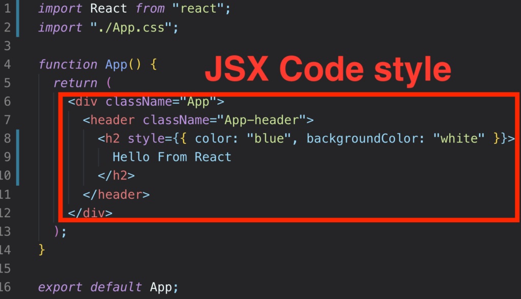 JSX Code Style