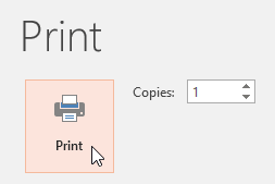 Lệnh Print trên PowerPoint