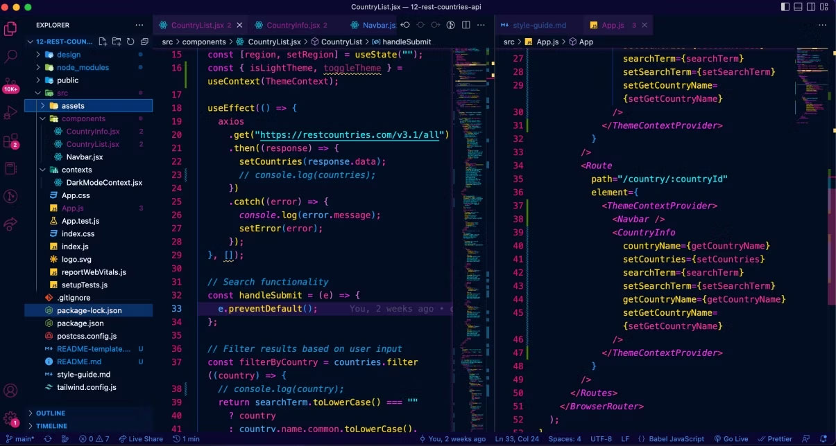 Mở code trong VS Code chạy theme 2077