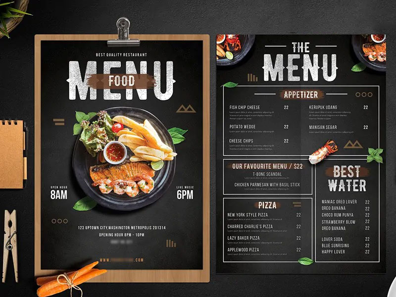 Menu ảnh hưởng không nhỏ đến kinh doanh và lợi nhuận của nhà hàng