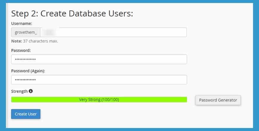 Hướng dẫn cài đặt Joomla: Tạo cơ sở dữ liệu