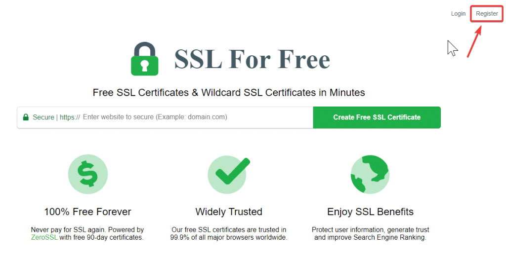 Hướng dẫn lấy chứng chỉ SSL ZeroSSL: Đăng ký tài khoản