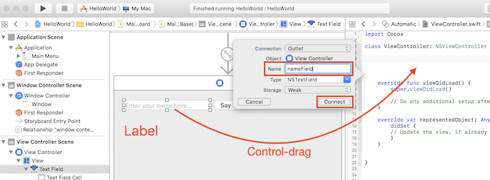 Hướng dẫn sử dụng Xcode cơ bản để lập trình ứng dụng iOS: Kết nối UI với code