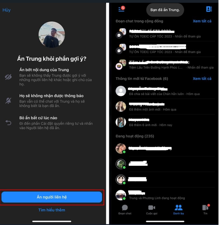 Cách ẩn người liên hệ trên Messenger chỉ với 2 bước đơn giản - 2