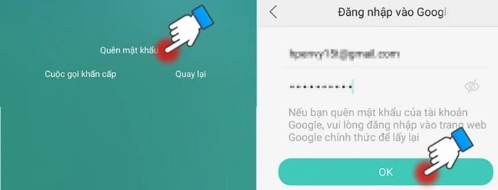 Cách mở khóa điện thoại Android nếu bạn quên mật khẩu - Sử dụng tài khoản Google