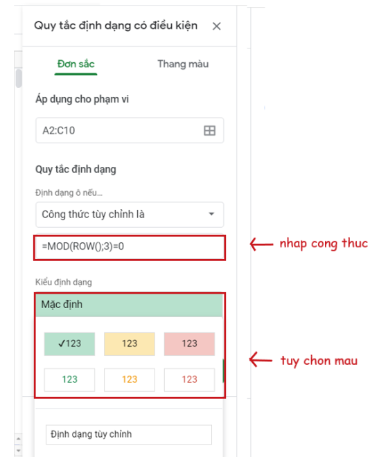 Cách tô màu xen kẽ giữa các hàng trong Google Sheets cực nhanh - 7