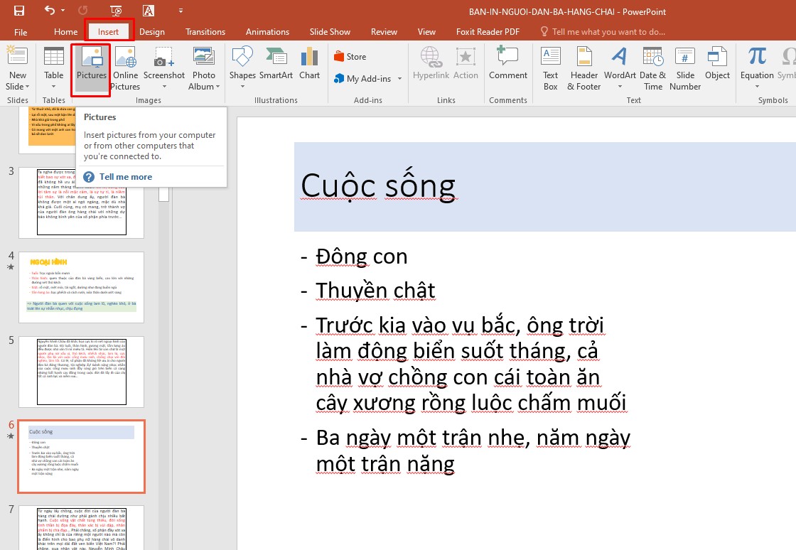 Hướng dẫn sử dụng PowerPoint từ A - Z: Chèn ảnh cho slide