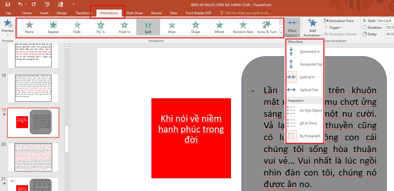 Hướng dẫn sử dụng PowerPoint từ A - Z: Thêm hiệu ứng cho các thành phần