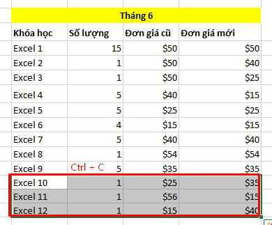 Tùy chọn Formats