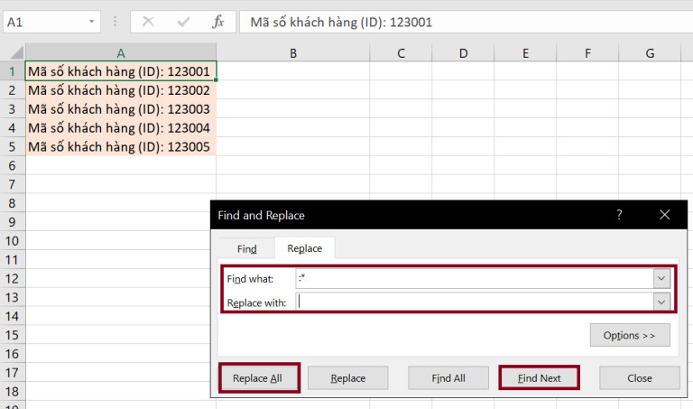 Loại bỏ ký tự đầu trong Excel - 3